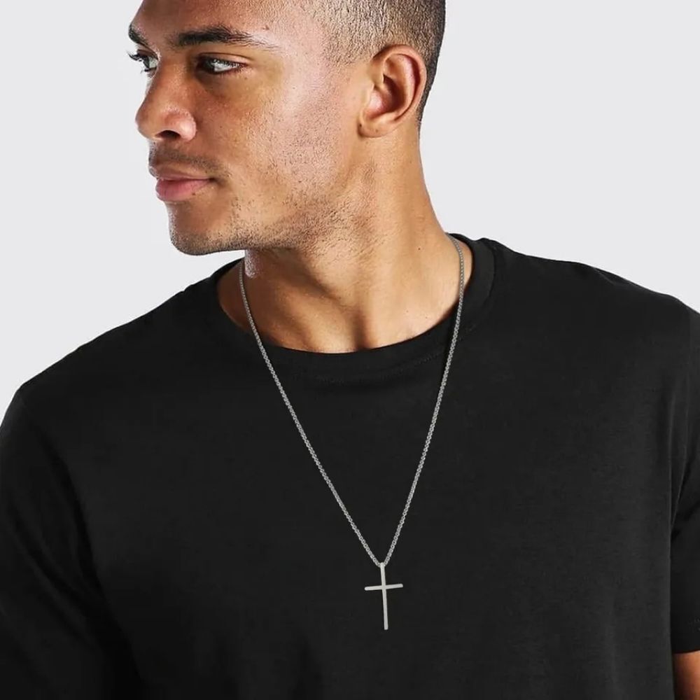 Cuban Cross Necklace Set - Picture 3 of 4